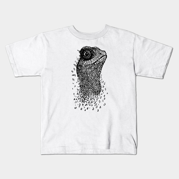 Ink Lizard Kids T-Shirt by Warbler Creative